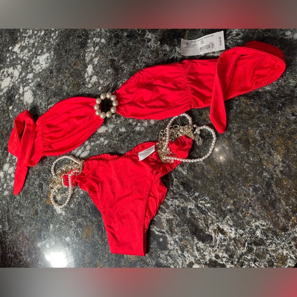 NWT beach bunny bikini Gimme More bandeau XL set - Picture 5 of 12